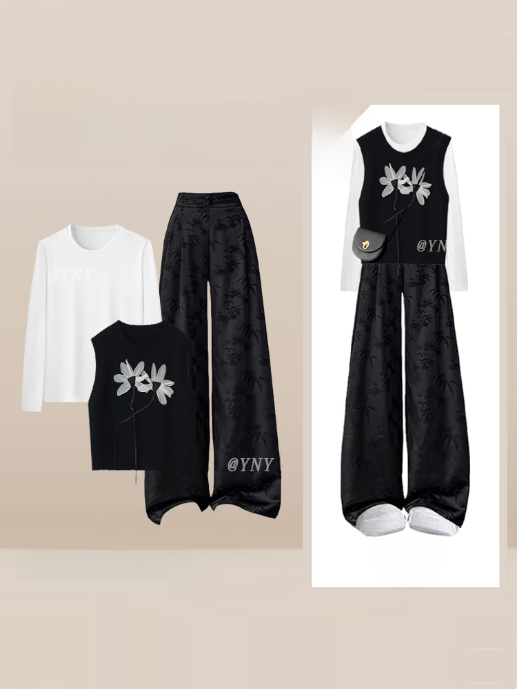 Base Layer Top - Floral Vest Top Women's Autumn Winter
