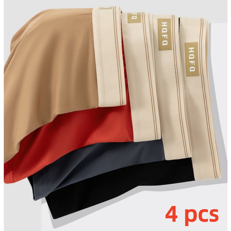 Boxer Brief Pack Cotton - 4pcs Men Underpants Man Cotton Breathable