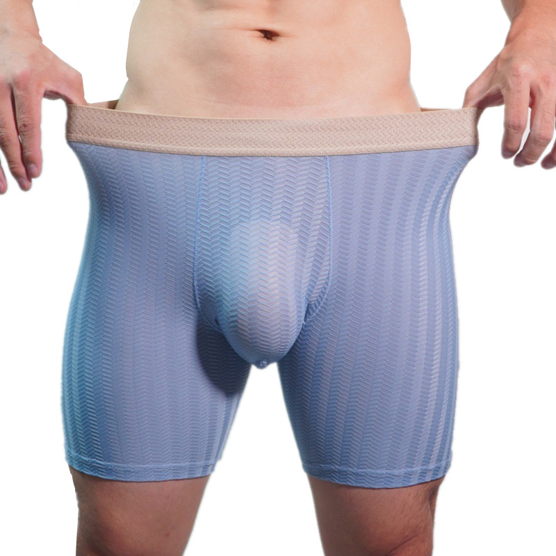 Mens Boxer Shorts Homme Nylon  - Long Leg Trunk Men reseña y precio