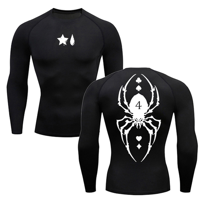 Spider Print Compression Shirt - Base Layer Top reseña y precio