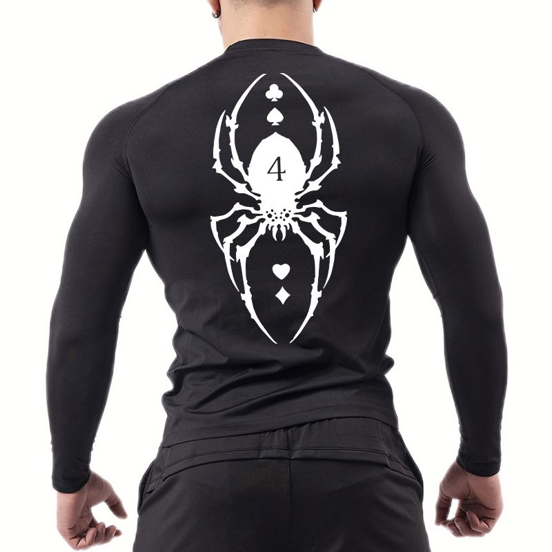 Spider Print Compression Shirt - Base Layer Top reseña y precio