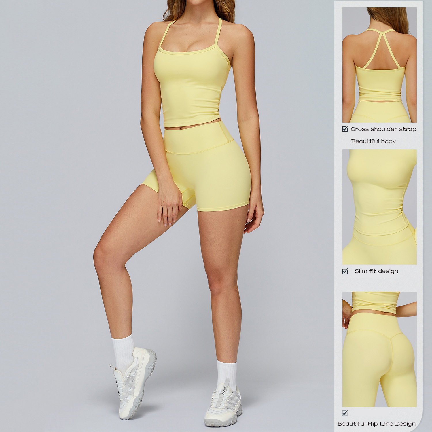 Workout Set 2PCS Seamless Yoga - Compression Long Pant reseña y precio
