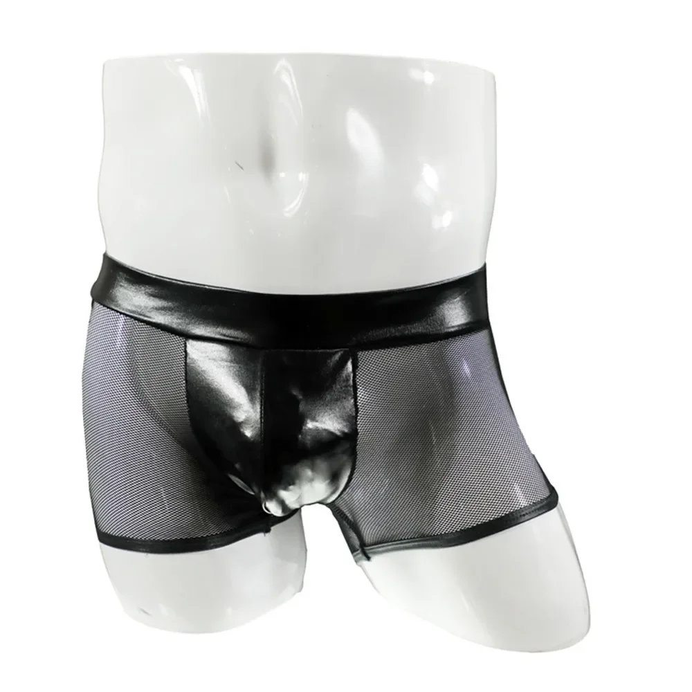 Men Sexy Underwear Faux Leathe - Bamboo Fiber Trunk reseña y precio