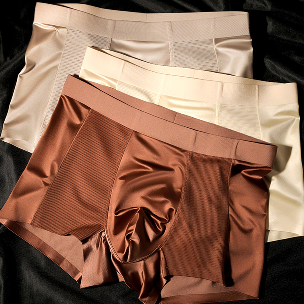 3PCS/Pack L-4XL Luxury Satin-l - Multi Pack Underwear reseña y precio