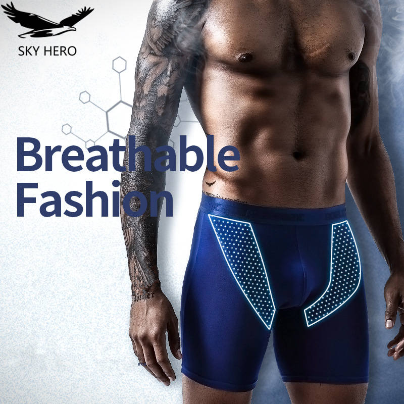 2pcs/Lot underpants leg up lon - Long Leg Trunk Men reseña y precio