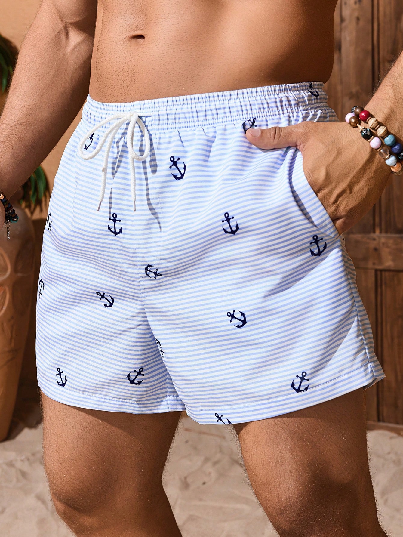 Men's Swimming Trunks Drawstri - Bamboo Fiber Trunk reseña y precio