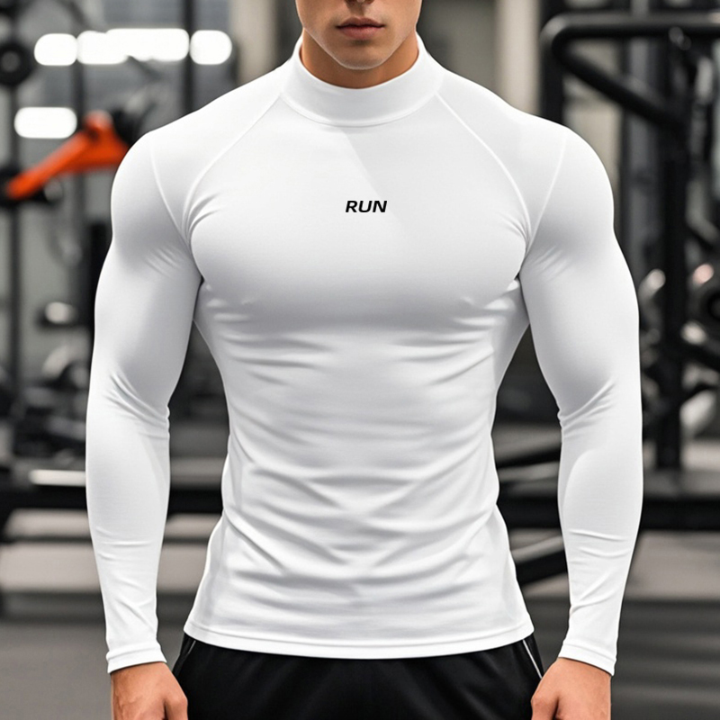 Men's Running Turtleneck Quick - T Shirt Tight Fit reseña y precio