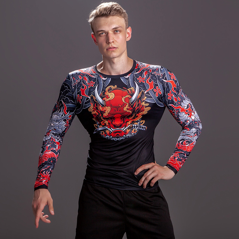 2/3PCS Men Jiu jitsu Tracksuit - Compression Long Pant reseña y precio