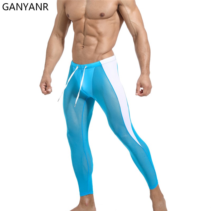 GANYANR Running Tights Men Com - Compression Long Pant reseña y precio