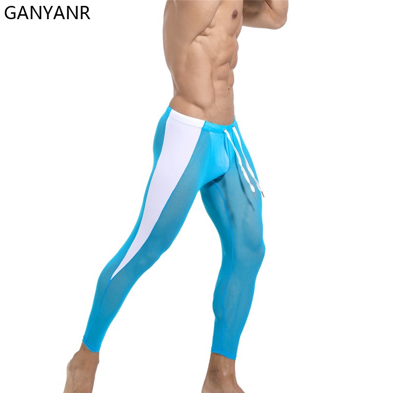GANYANR Running Tights Men Com - Compression Long Pant reseña y precio