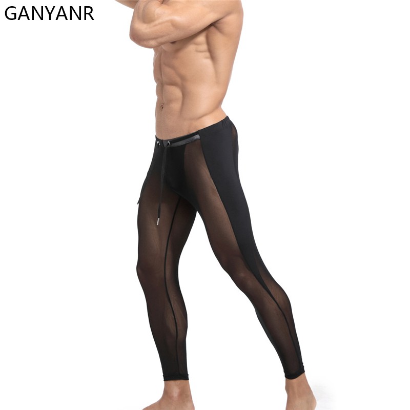 GANYANR Running Tights Men Com - Compression Long Pant reseña y precio