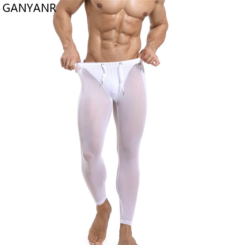 GANYANR Running Tights Men Com - Compression Long Pant reseña y precio