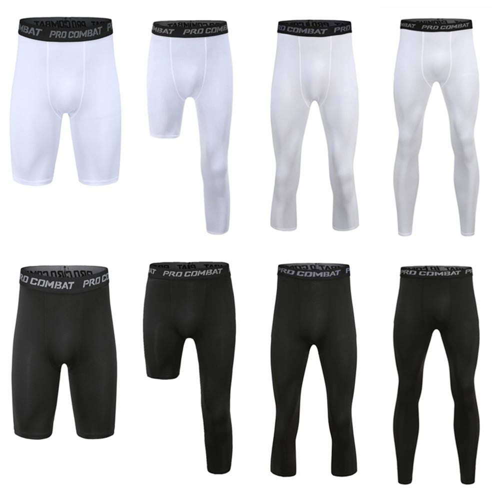 Men Gym Sportswear Muscle Body - Compression Long Pant reseña y precio