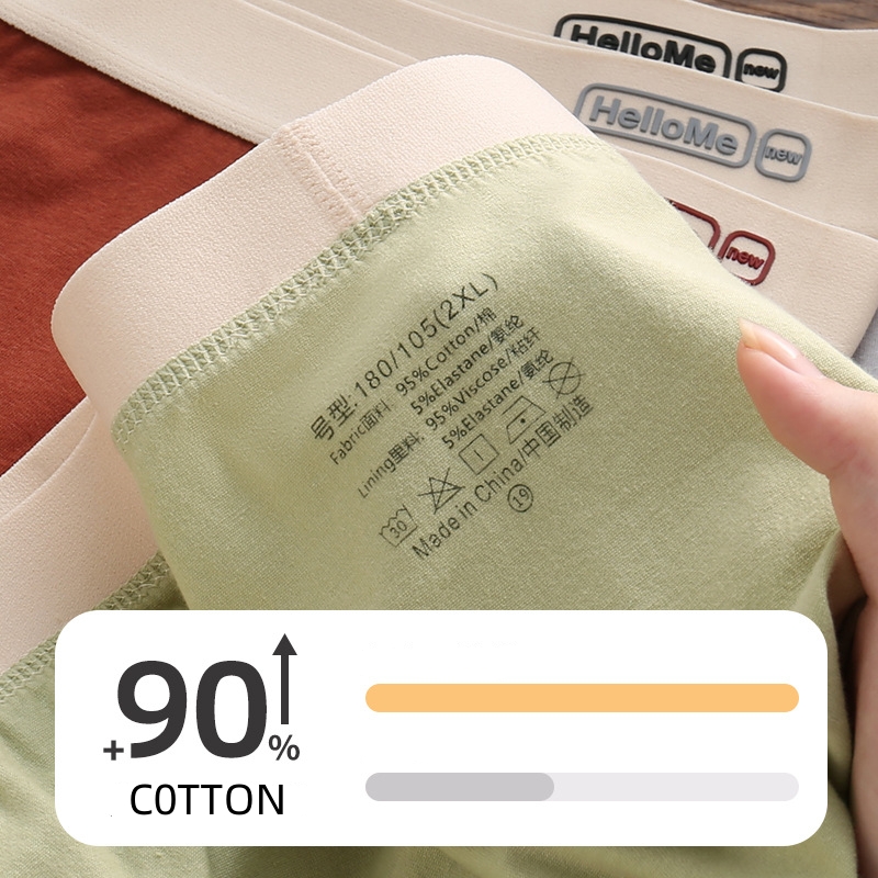 L-4XL Breathable Cotton Men Bo - Boxer Brief Pack Cotton reseña y precio