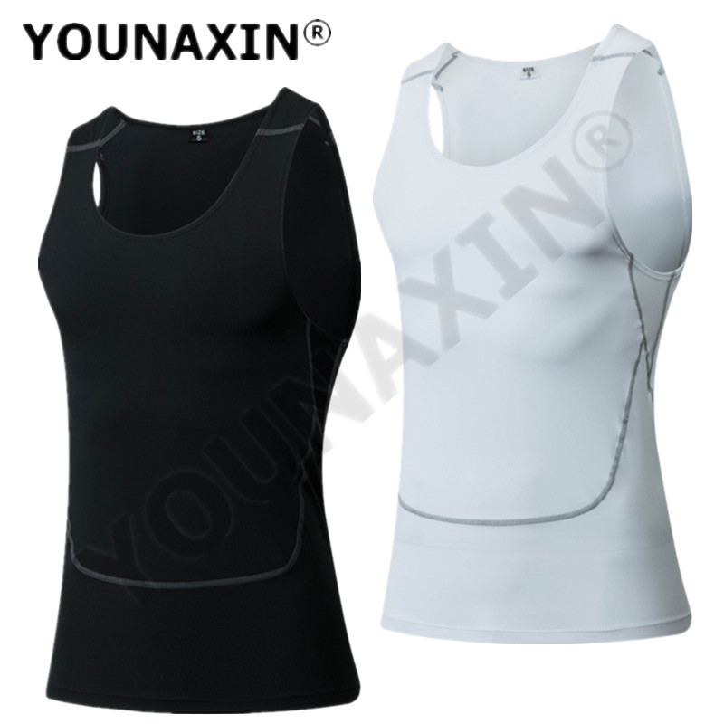 Men Black Sport Skinny Vest Ti - Base Layer Top reseña y precio