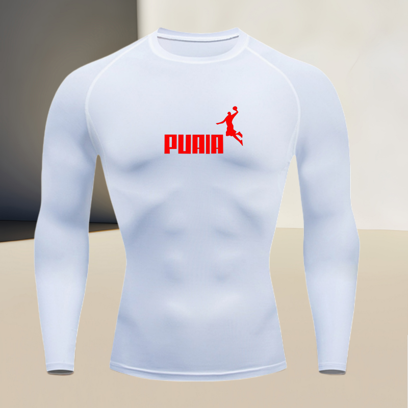 Men's long sleeved round neck  - T Shirt Tight Fit reseña y precio