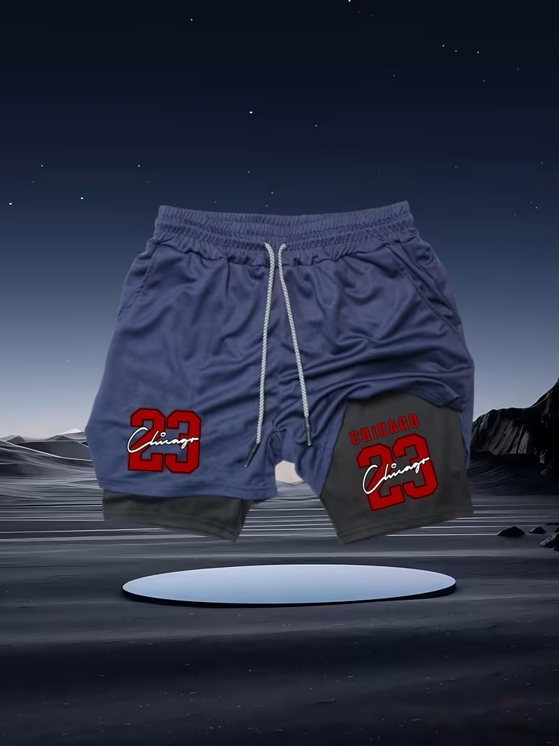 2026 New Men's Quick-Dry Doubl - Compression Shorts Athletes reseña y precio