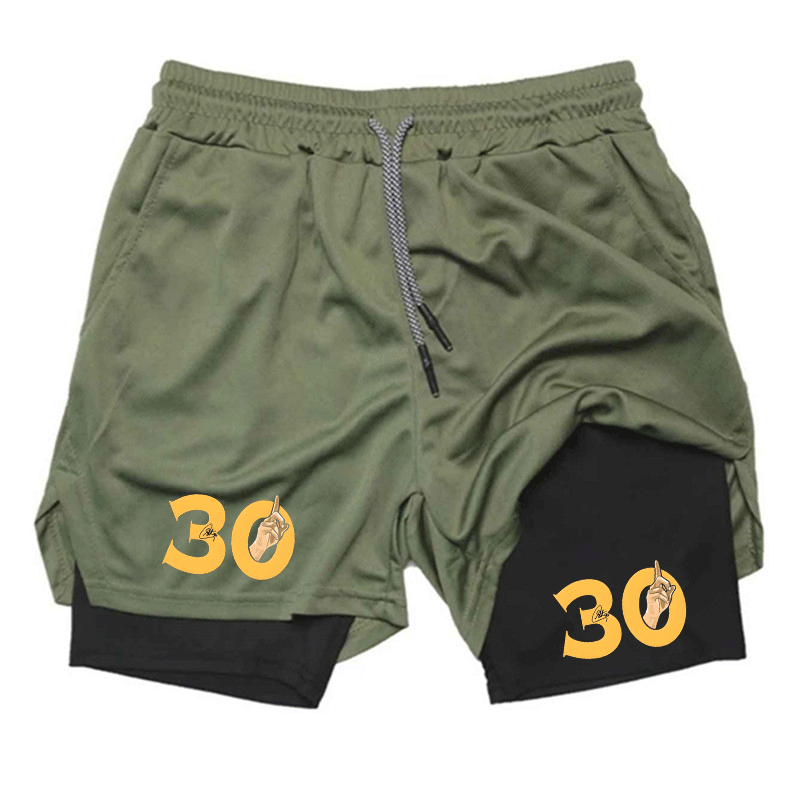 Summer Breathable Two-in-one D - Compression Shorts Athletes reseña y precio