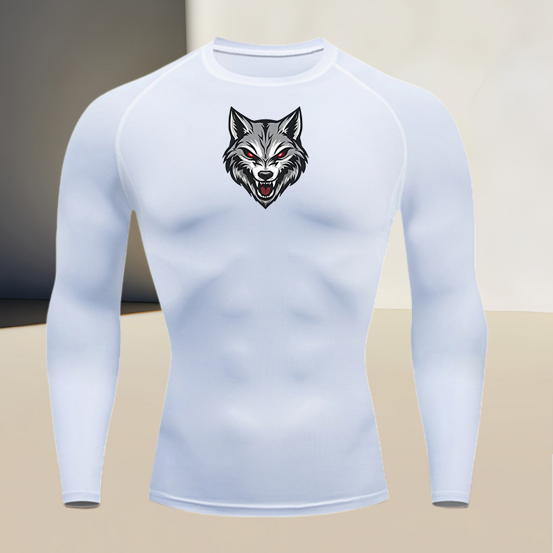 Men's long sleeved round neck  - T Shirt Tight Fit reseña y precio