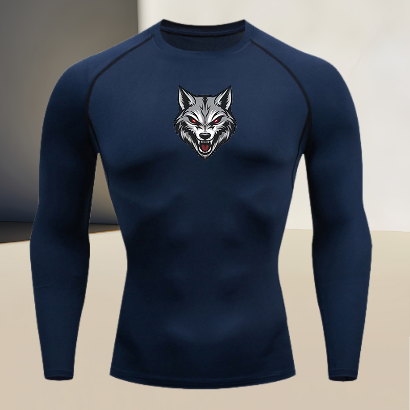 Men's long sleeved round neck  - T Shirt Tight Fit reseña y precio
