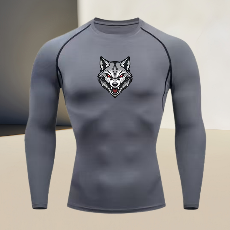 Men's long sleeved round neck  - T Shirt Tight Fit reseña y precio