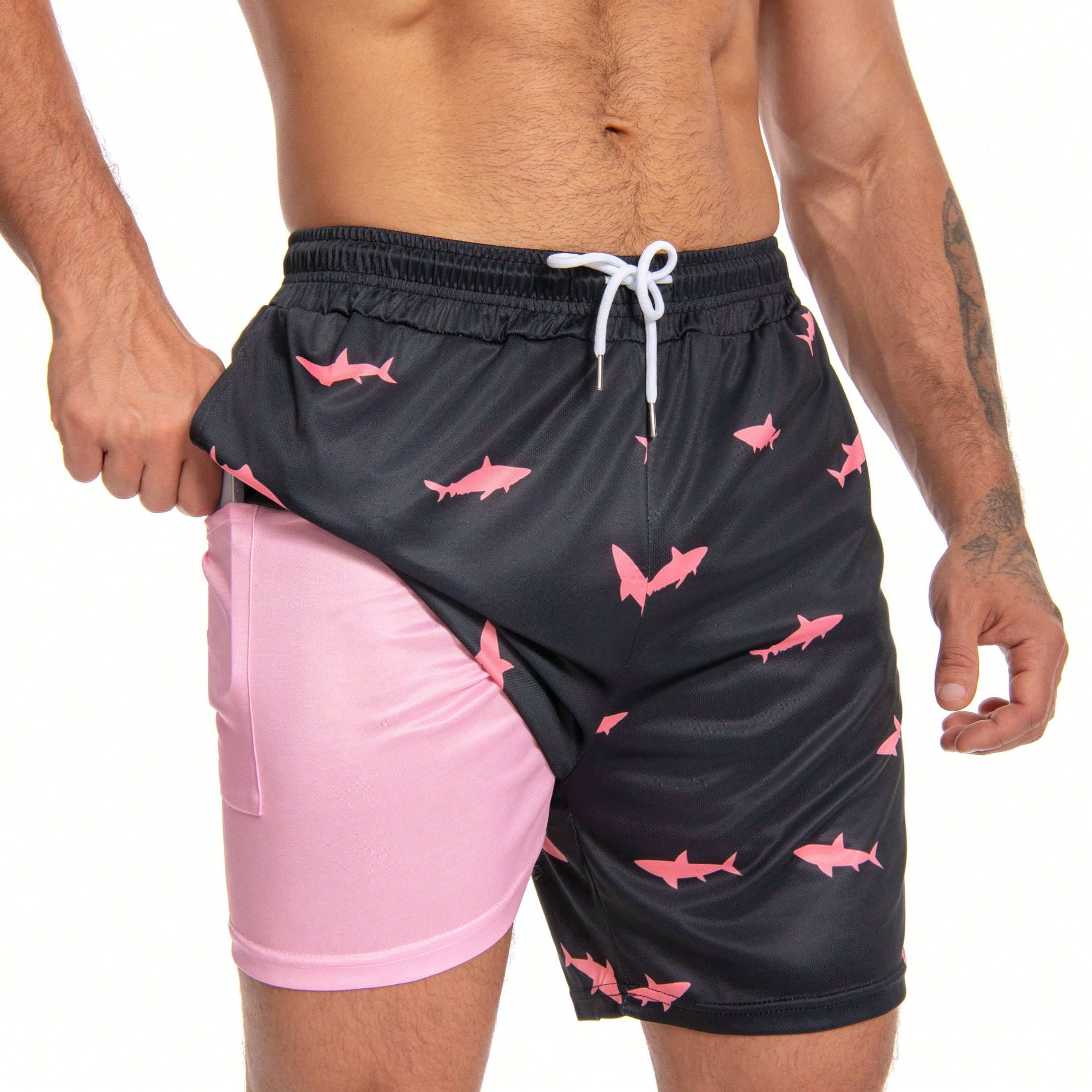Mens Swim Trunks With Compress - Trunk Breathable Men reseña y precio