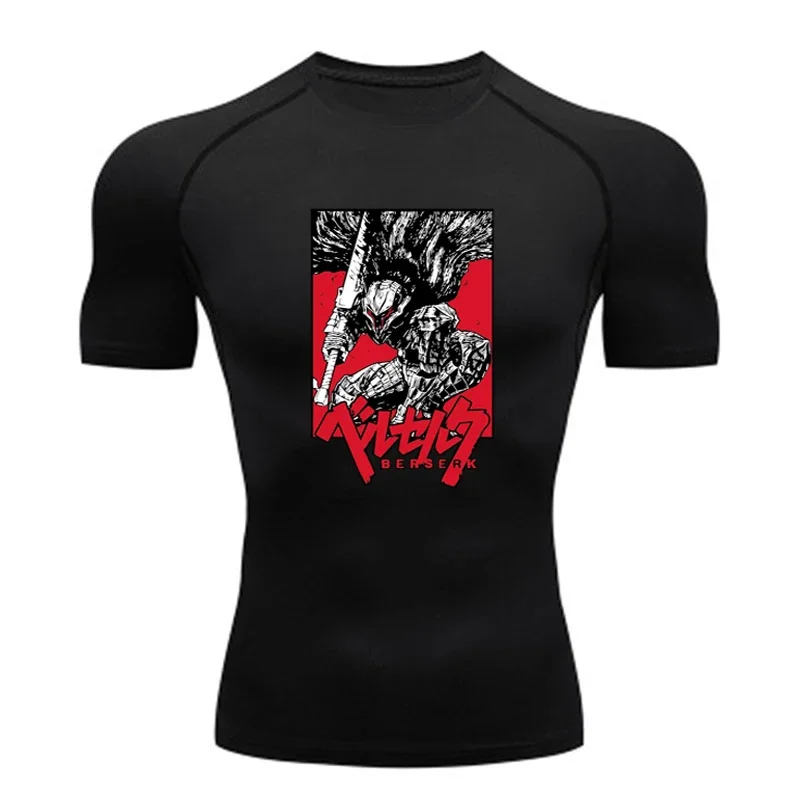 Sportswear for Men Gym Anime B - T Shirt Tight Fit reseña y precio