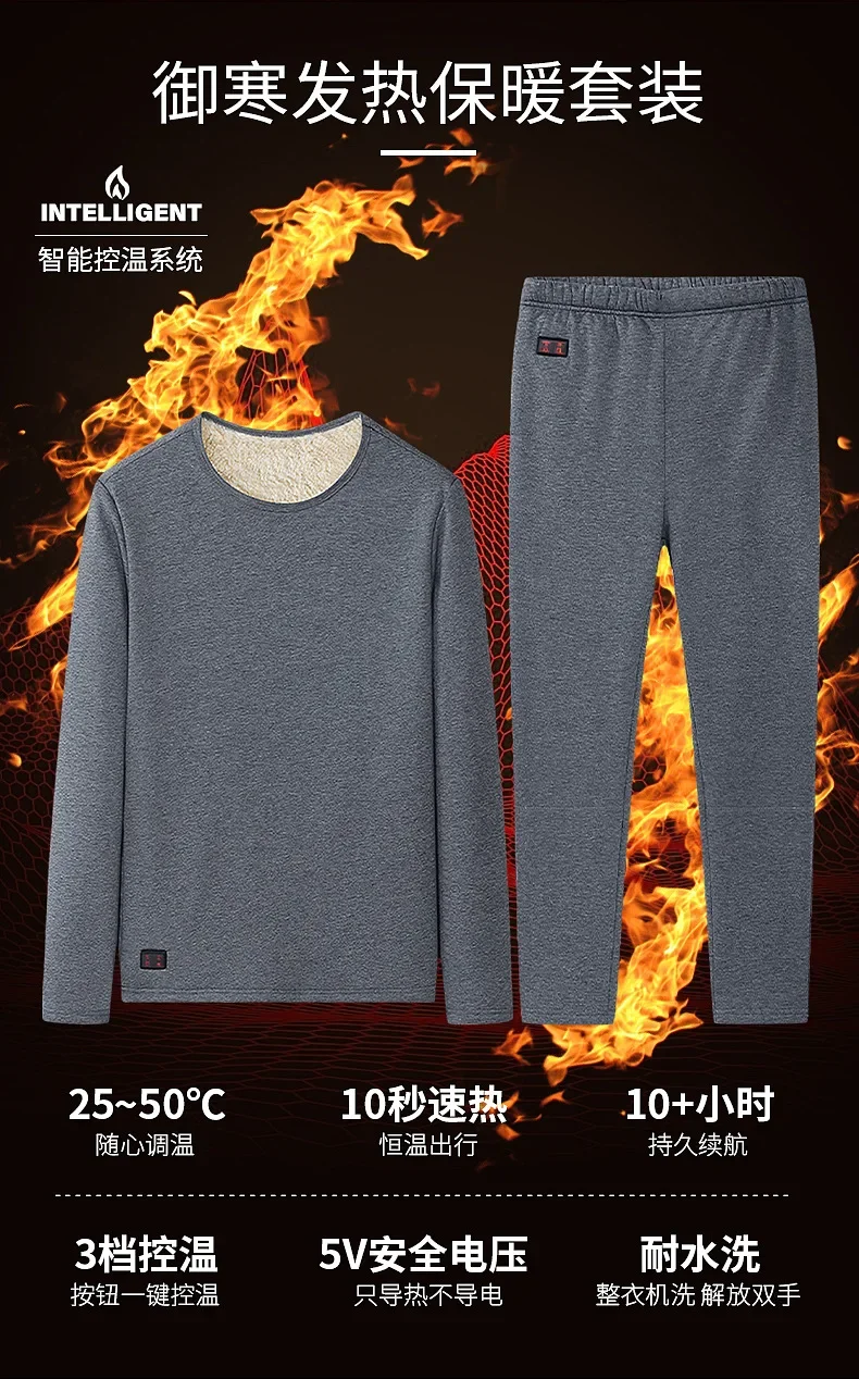Men Winter Thermal Heated Jack - Thermal Long John reseña y precio
