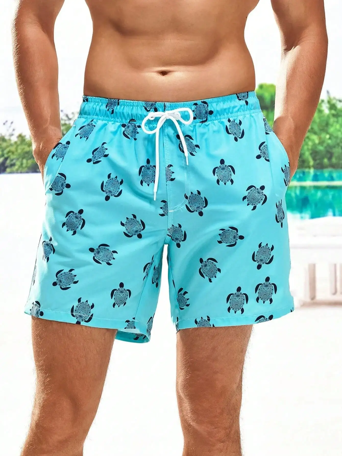 Men's Beach Shorts Summer Fash - Bamboo Fiber Trunk reseña y precio