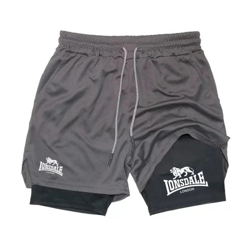 2in1 Running Shorts for Men Gy - Compression Shorts Athletes reseña y precio