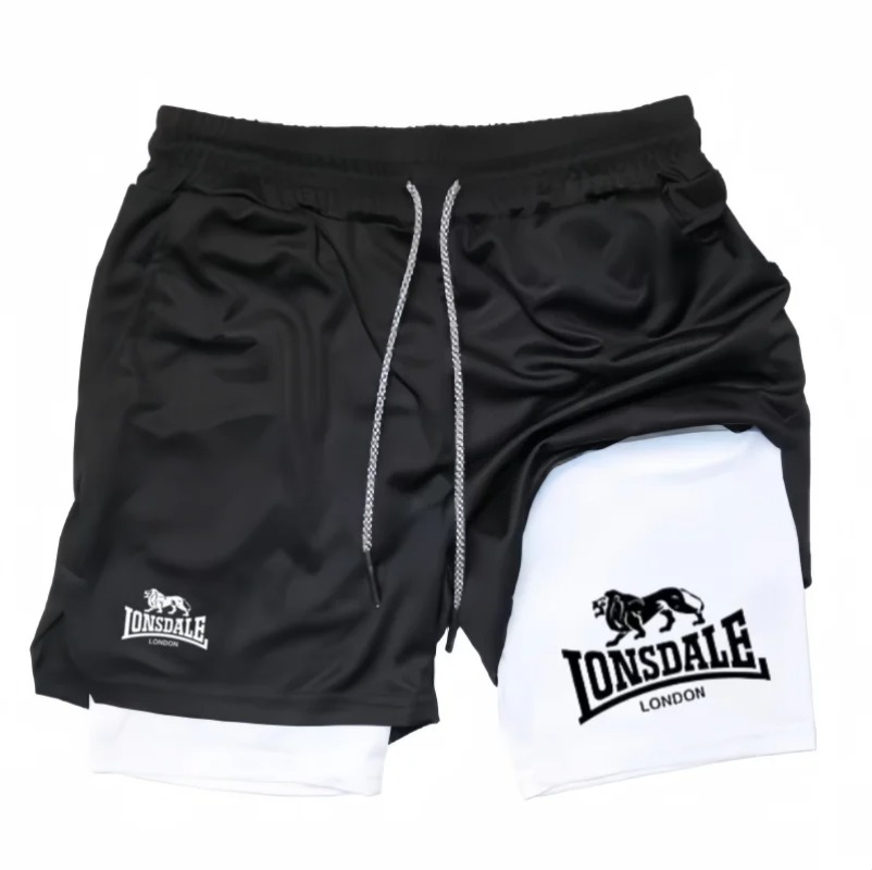 2in1 Running Shorts for Men Gy - Compression Shorts Athletes reseña y precio