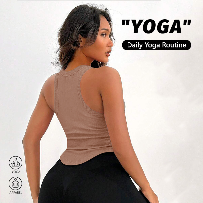 Womens Ribbed Racerback Curved - Tank Top Ribbed reseña y precio