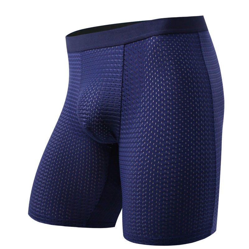 Men's Boxers Shorts Ice Silk M - Long Leg Trunk Men reseña y precio