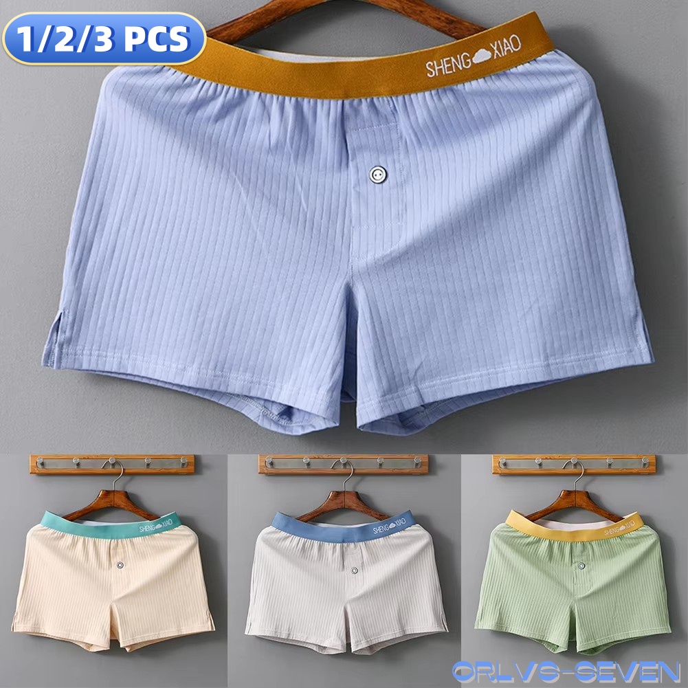 1/2/3 PCS Men's Panties Cotton - Boxer Brief Pack Cotton reseña y precio