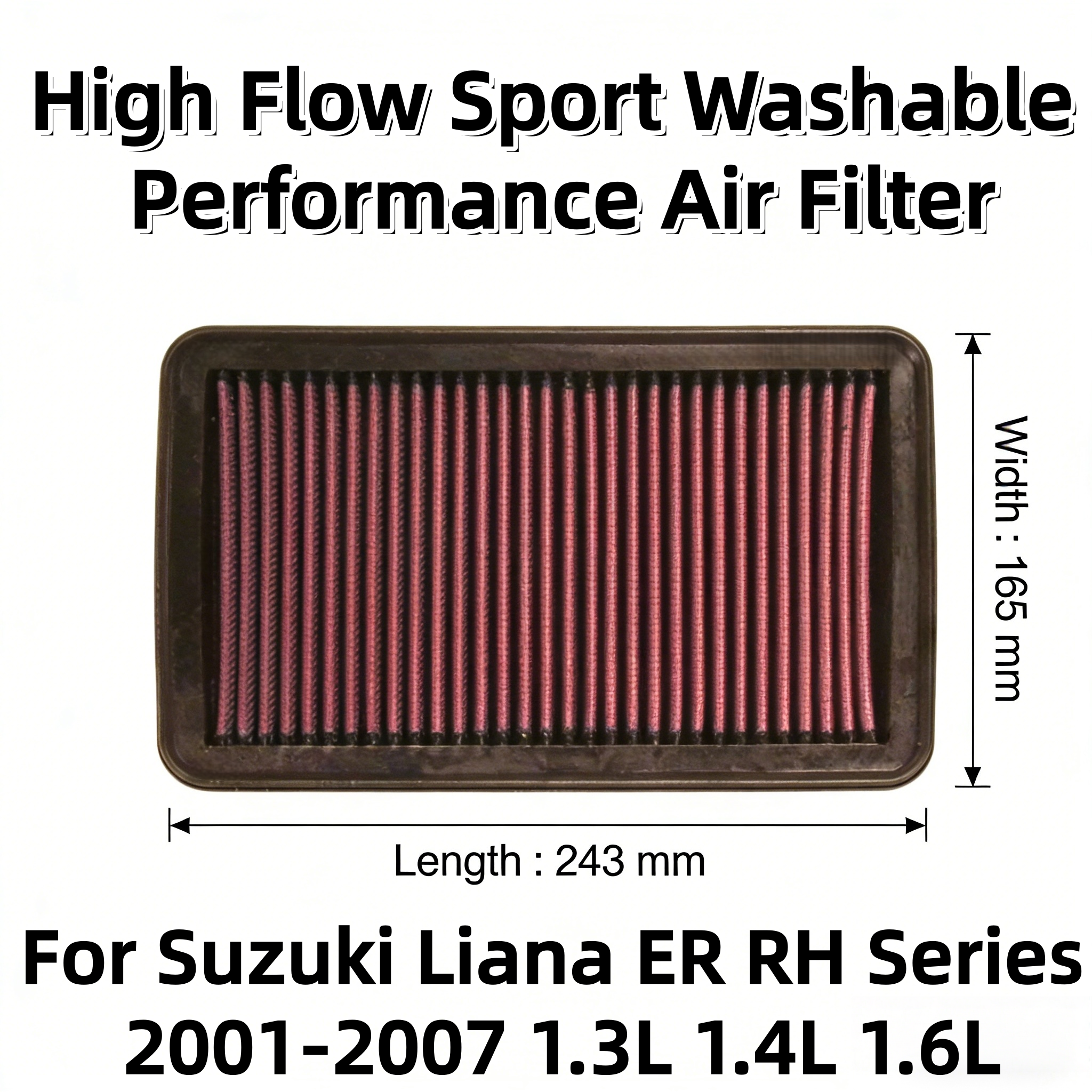 For Suzuki Liana ER RH Series  - Performance Boxer Sport reseña y precio