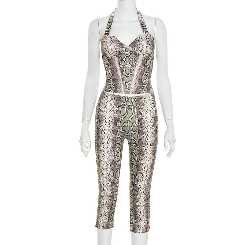 Serpentine Print Women Sexy 2  - Suspender Tank Top reseña y precio