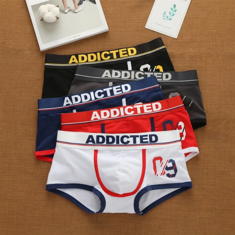 Addicted men's Korean alphabet - Boxer Brief Pack Cotton reseña y precio