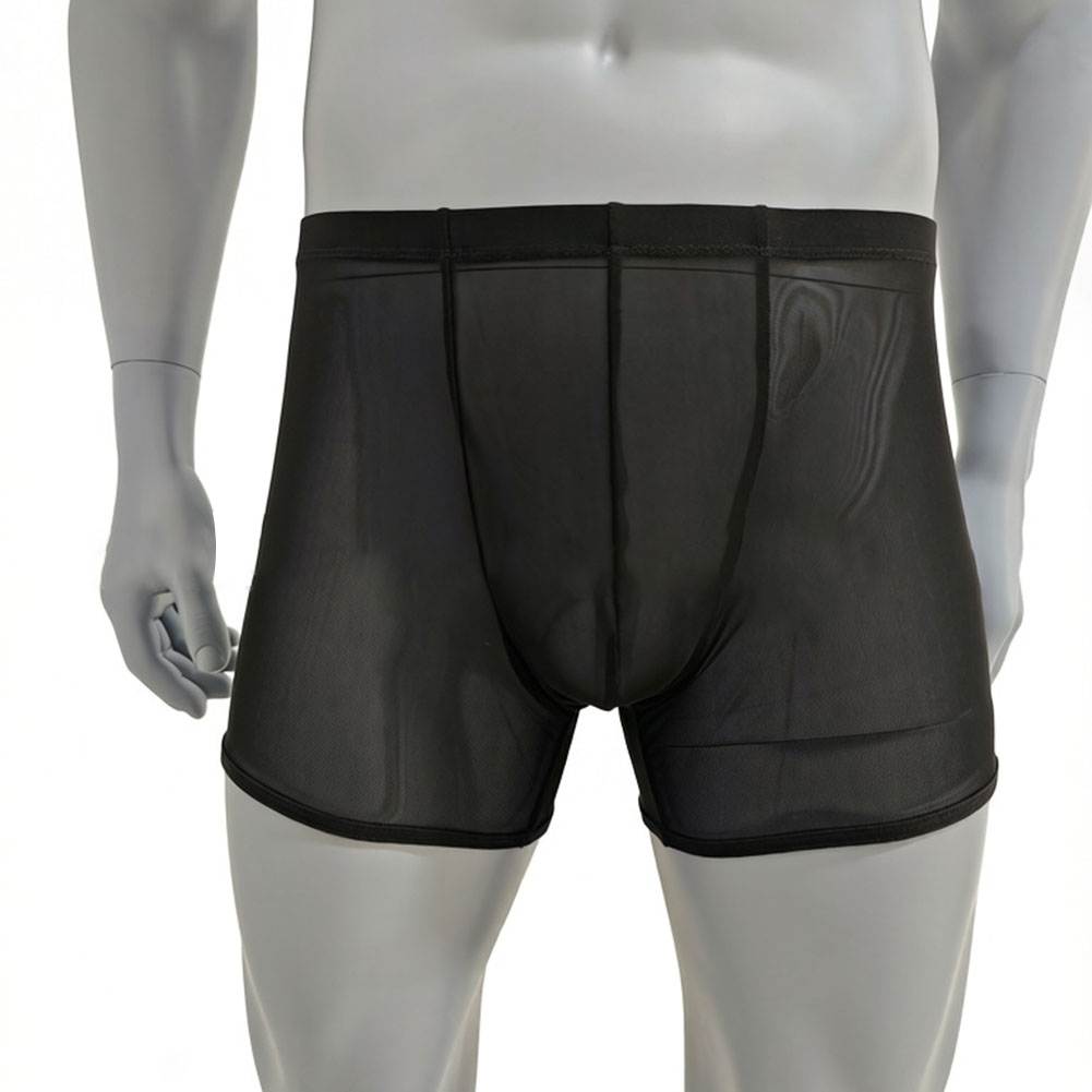 Men Mesh See-through Ultra-thi - Long Leg Trunk Men reseña y precio