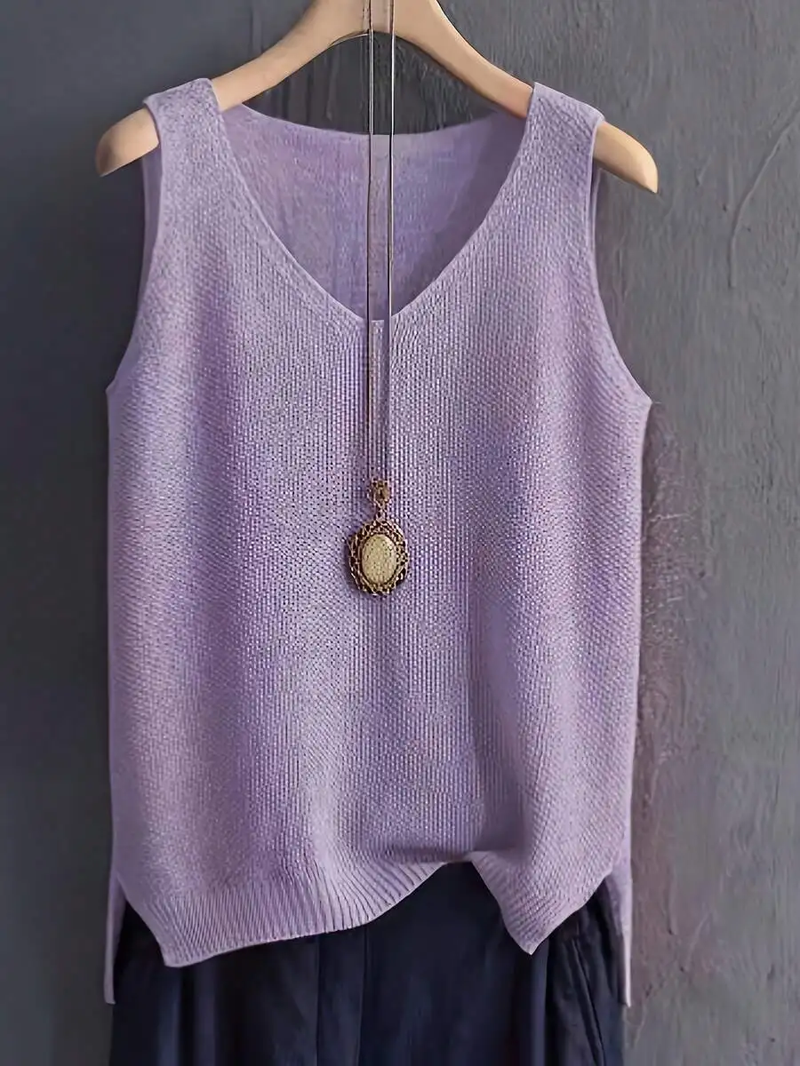 Womens Sleeveless Knitted Cami - Sleeveless Undershirt reseña y precio
