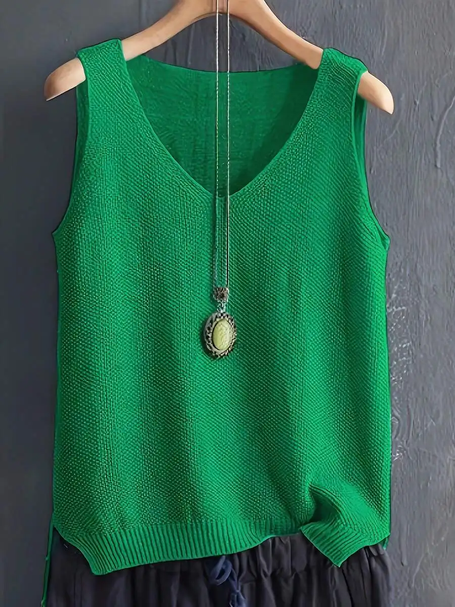 Womens Sleeveless Knitted Cami - Sleeveless Undershirt reseña y precio