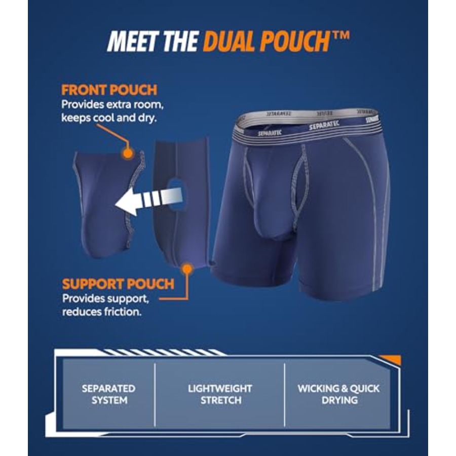 Separatec Mens Underwear with  - Performance Boxer Sport reseña y precio