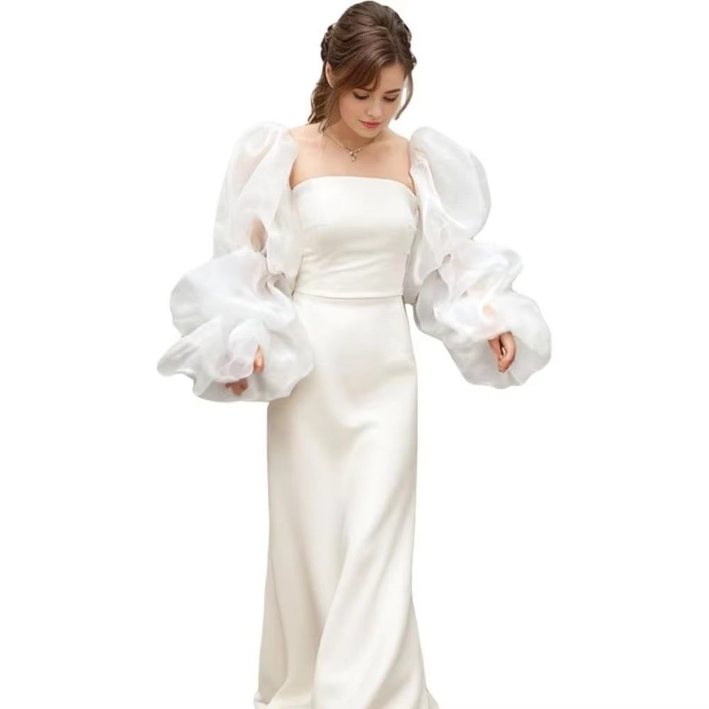 Elegant Puffy Wedding Arm Slee - Thermal Long John reseña y precio