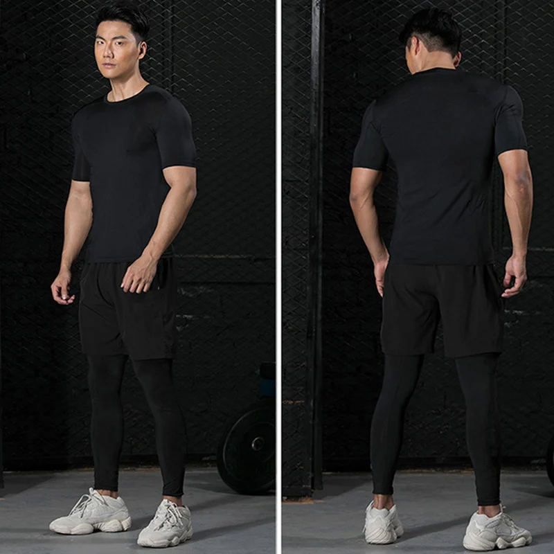 3 Pieces Fitness Suits Athleti - Compression Shorts Athletes reseña y precio