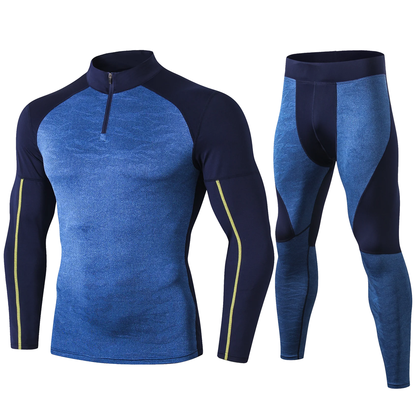 Mens Running Set Compression T - Compression Long Pant reseña y precio
