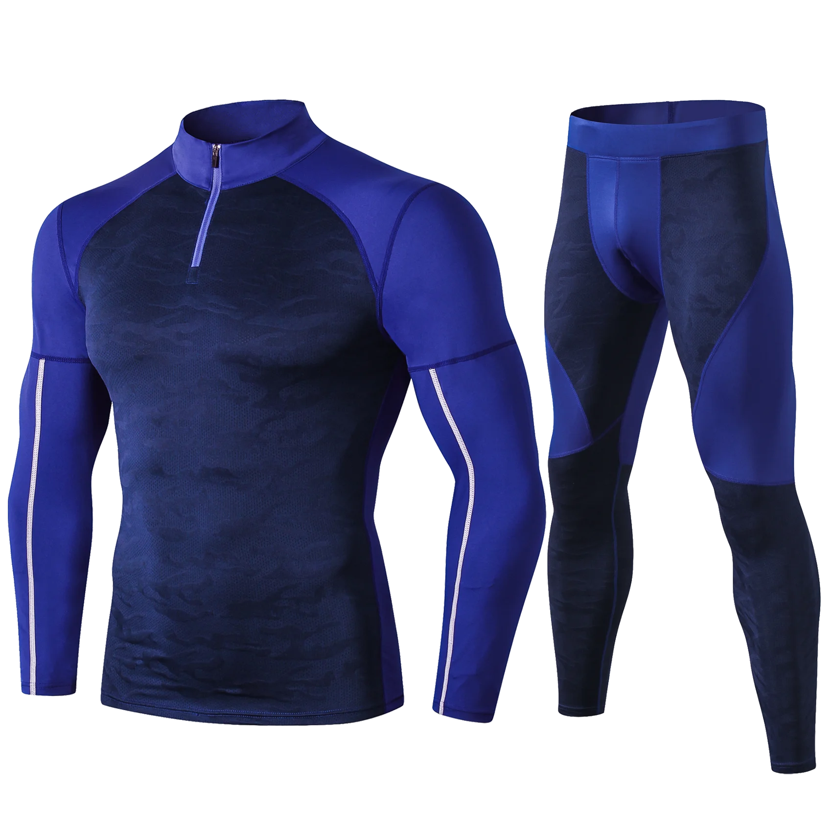 Mens Running Set Compression T - Compression Long Pant reseña y precio