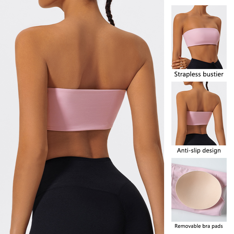 Strapless Sports Bra Gym Crop  - Quick Dry Underwear reseña y precio
