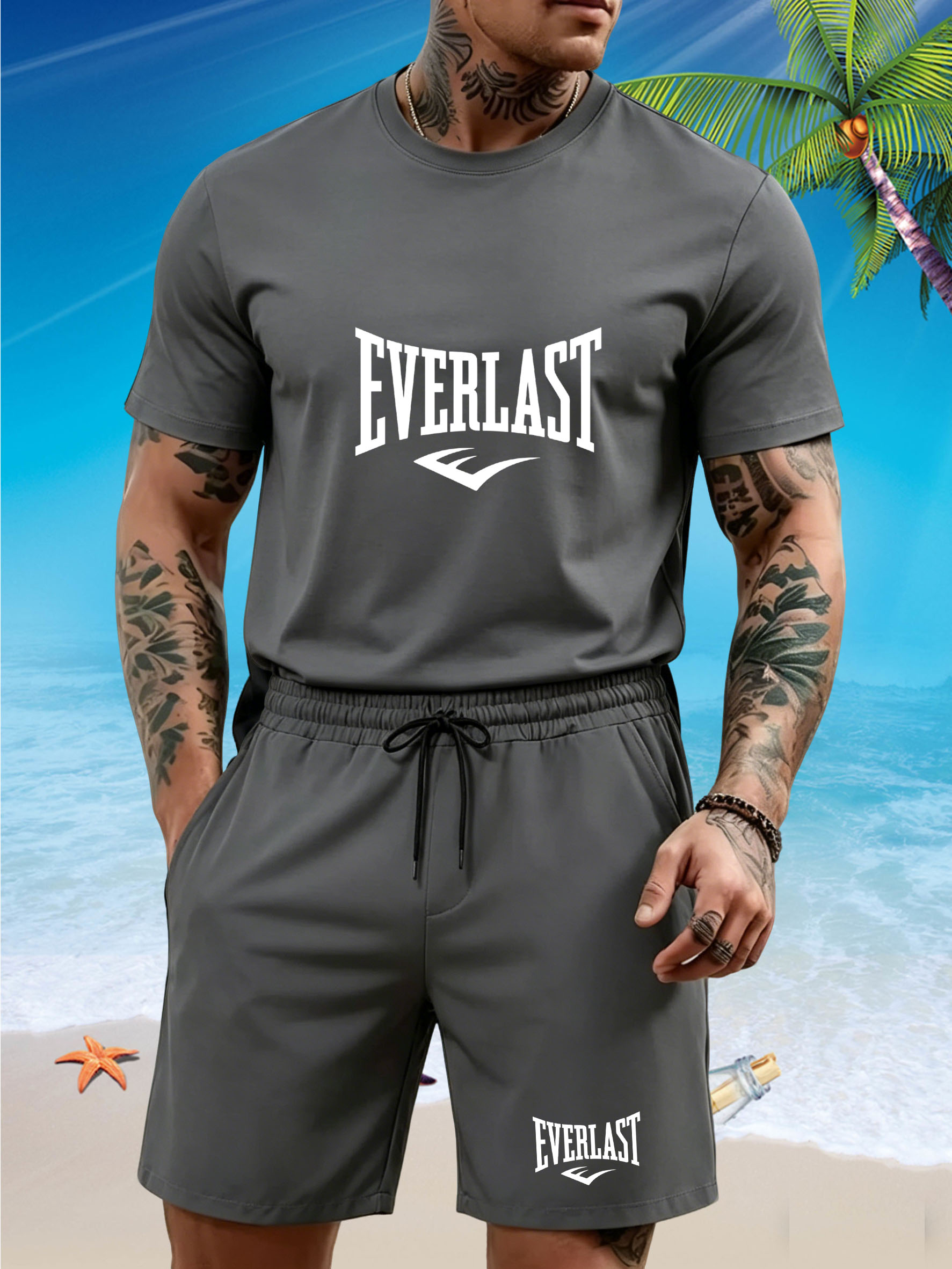 New men's slim fit T-shirt set - T Shirt Tight Fit reseña y precio