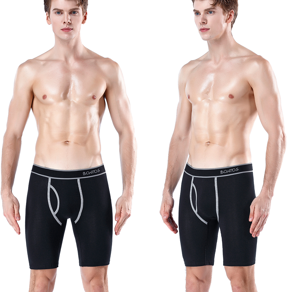 5pcs Long Boxer Mens Boxer Sho - Boxer Brief Pack Cotton reseña y precio