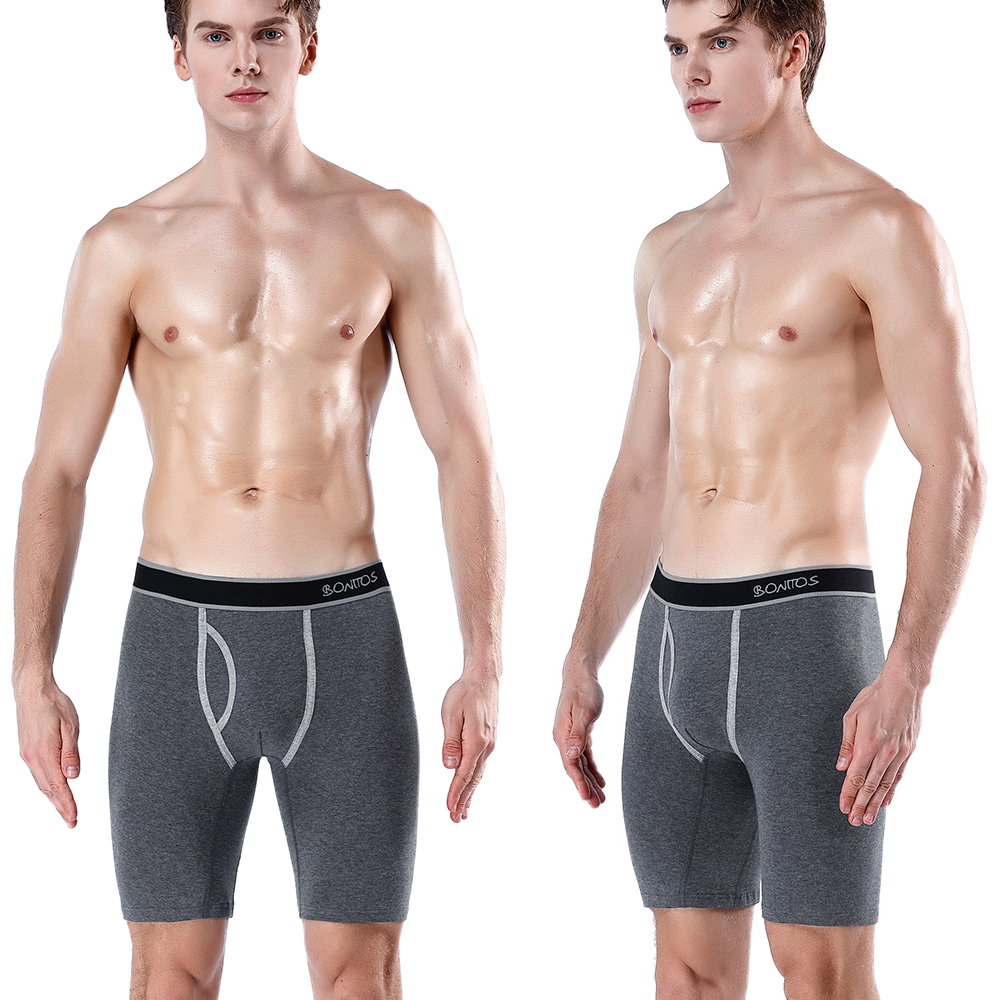 5pcs Long Boxer Mens Boxer Sho - Boxer Brief Pack Cotton reseña y precio