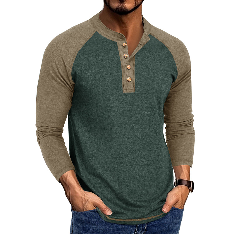 Men's New Long Sleeve Henley S - Base Layer Top reseña y precio